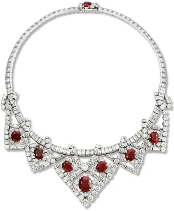 Elizabeth taylor ruby necklace sale