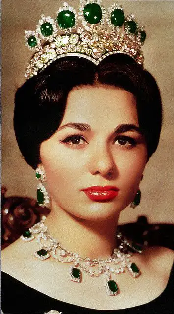 Empress Eugenie's Emeralds - Empress Farah of Iran