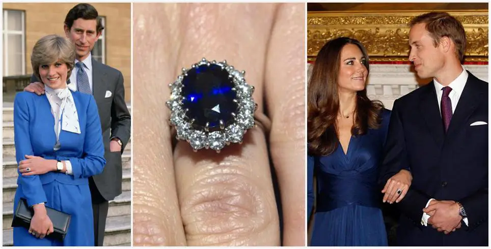 Princess Diana's Sapphires - Princess Diana's Sapphire and Diamond Engagement Ring