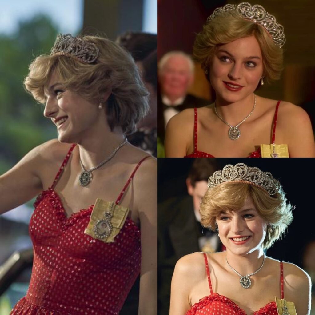 Princess Diana’s Jewels – The Prince of Wales Feathers Pendant - Princess Diana - Emma Corrin - Netflix The Crown