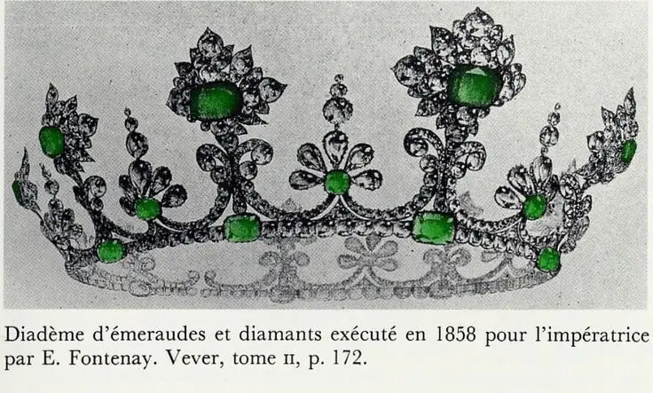 Empress Eugenie's Emeralds - Empress Eugenie's  Emerald Tiara by Fontenay