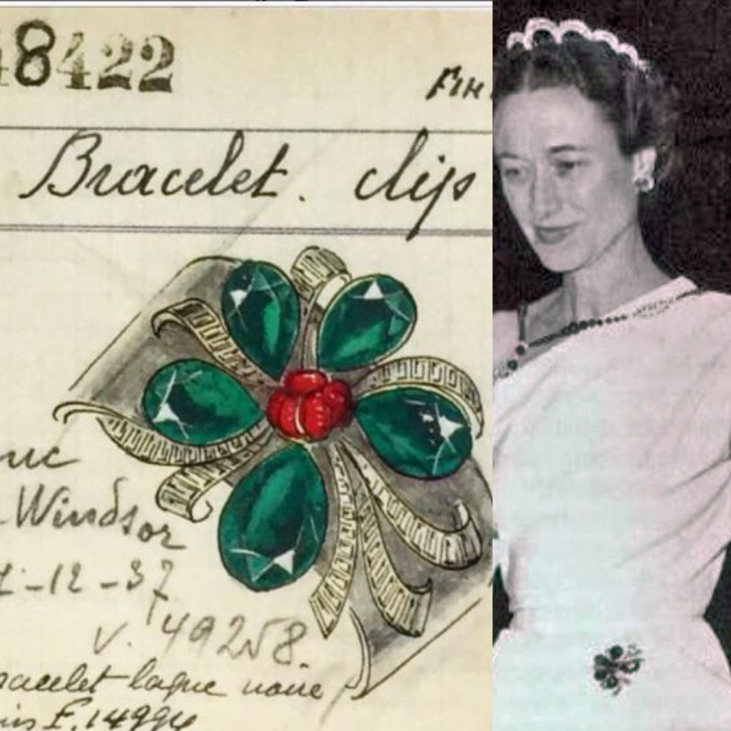 Wallis Simpson and the Mystery of Queen Alexandra's Emeralds - Van Cleef and Arpels Diamond and Emerald Bracelet/Brooch