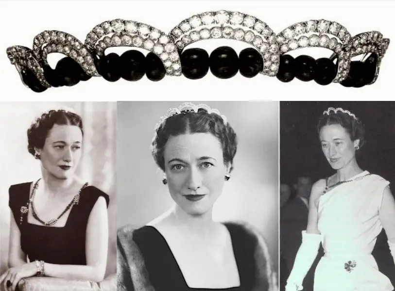 Wallis Simpson's Tiaras - Emerald and Diamond Cartier Tiara