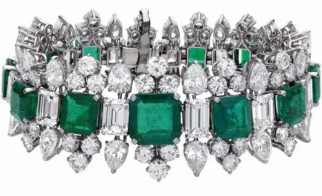 Elizabeth Taylor's Bulgari Emeralds - Emerald and Diamond Bracelet